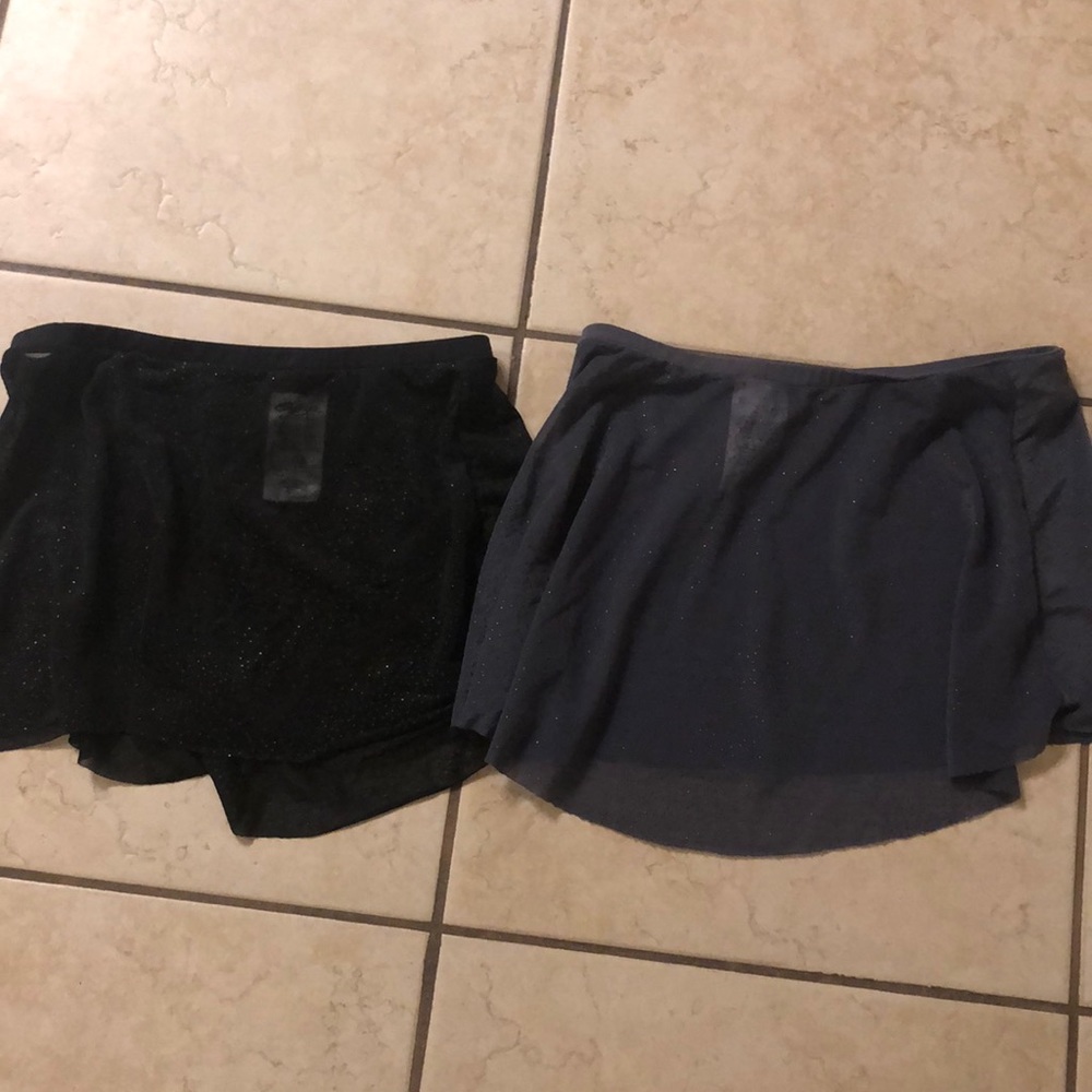 Two size extra small Capezio dance skirts